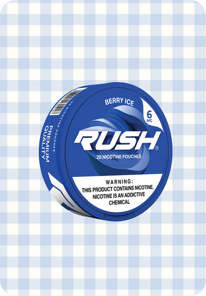 RUSH Nicotine Pouches - Mintsanity Flavor - 100% Tobacco Free Rushnic RUSH Nicotine Pouches - Mintsanity Flavor - 100% Tobacco Free Rushnic
