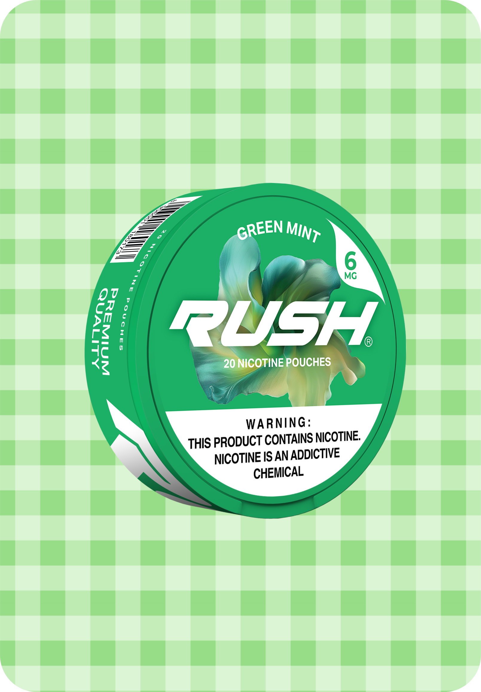 RUSH Nicotine Pouches - Winter Blast Flavor - 100% Tobacco Free Rushnic RUSH Nicotine Pouches - Winter Blast Flavor - 100% Tobacco Free Rushnic